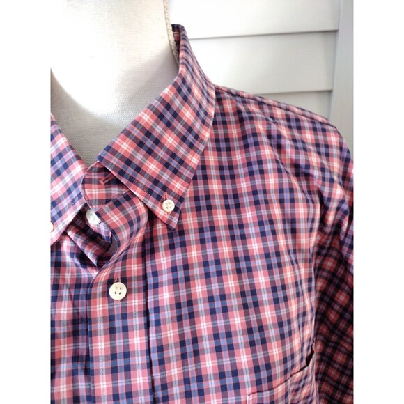 L.L. Bean men's long‎ sleeve plaid button-down traditional fit XXL - Picture 6 of 9